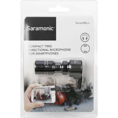 Saramonic SmartMic+ Compact Directional Microphone with 3.5mm TRRS Plug for Smartphones and Tablets image 9