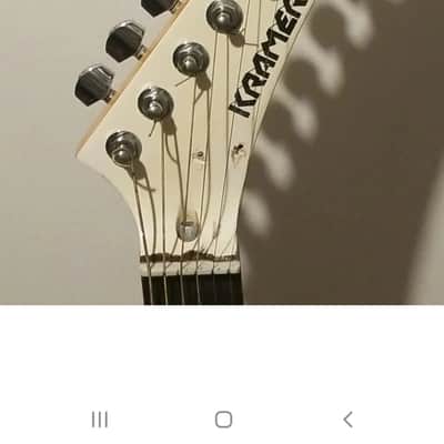 Autographed Davy Jones & Weird Al Yankovic Kramer  Ferrington Acoustic/Electric -1990's - White image 6