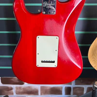 Fender American Deluxe Fat Stratocaster HSS Crimson Red Transparent 2001 image 12