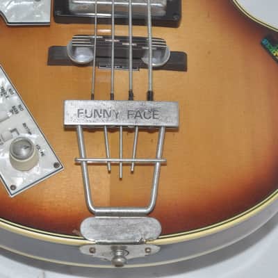 Greco Violin Bass VB Set Neck Electric Guitar Ref. No 6985 image 5