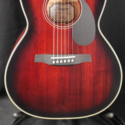 2025 PRS SE P20E Tonare Parlor Fishman Sonitone Acoustic Electric Fire Red Burst w/Soft Case image 1