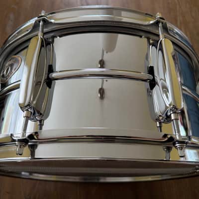 Tama Rockstar 14" x 6.5" Steel Snare Drum RS165 Evans Free Shipping image 4