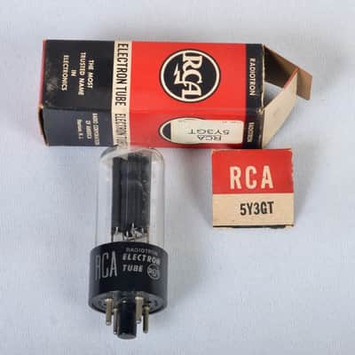Vintage RCA 5Y3GT Rectifier Tube – Tests Good – USA Made image 1