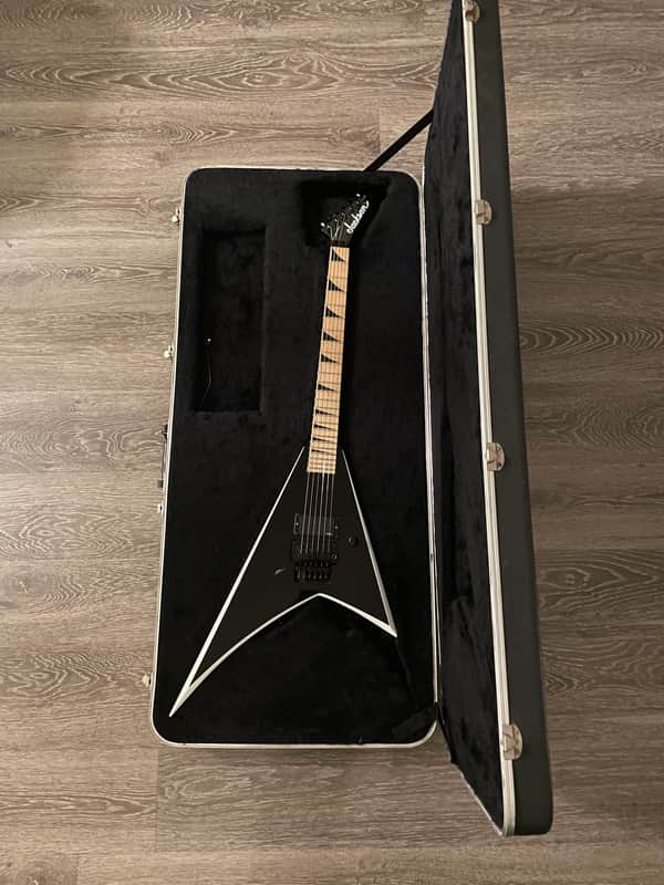 Jackson Charvel | Flying V | Floyd Rose | EMG | Black Gloss | Japan image 1