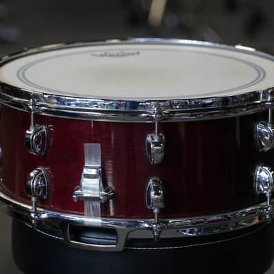 Premier Artist Maple 14"x5.5" Snare Drum in "Red Stain" image 3
