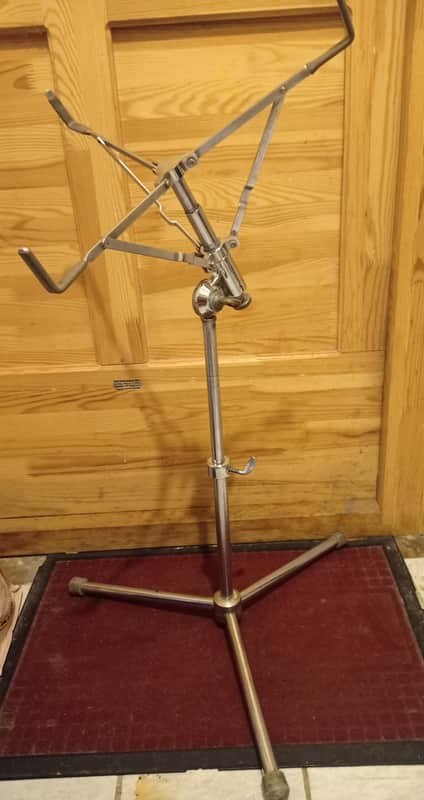 Amati Kraslice RARE Snare drum stand 60s-70s  - Vintage chrome image 1