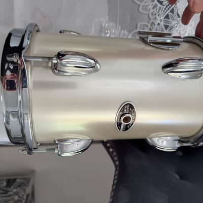 Slingerland Magnum 1979 Silver Mist Power toms 6x10, 8x10 w/Stand XLNT Cond! image 7