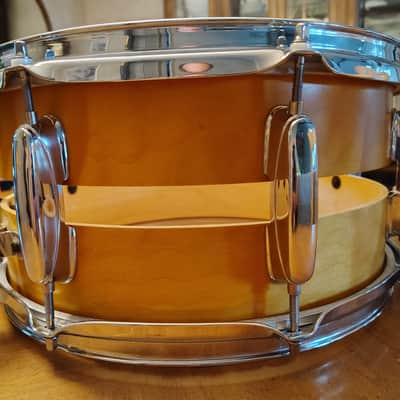 Unbranded (Most likely Tama) 14"(Diameter)x7"(Depth) Colosseum Style Snare Drum - Natural Wood image 3
