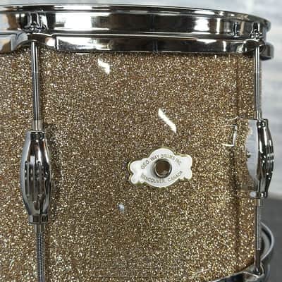 George Way Tuxedo Studio 3pc Drum Set 18/12/14 Champagne Sparkle image 5