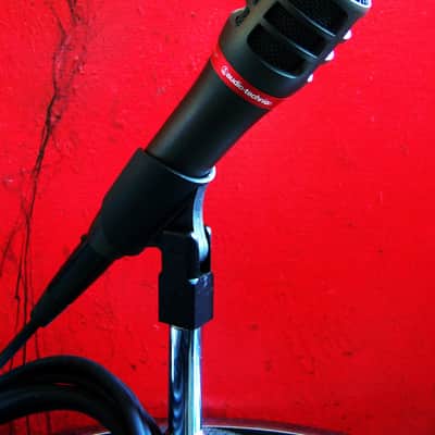 Vintage 1980's Audio-Technica ATM29HE dynamic hyper cardioid microphone Low Z w accessories # 2 image 3