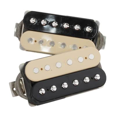 Area59' T-Top Ltd.Edt. Humbucker Set ZebraVintage AWG42 Red Polywire and Vintage Formula Short A5 Magnet image 3