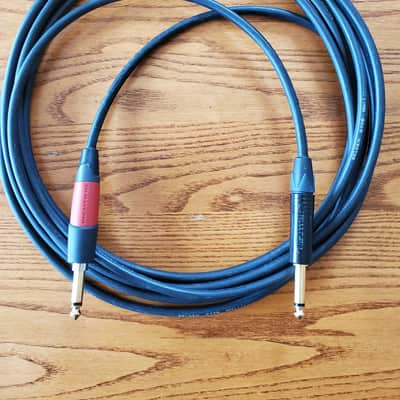 Belden 9778 SILENT Guitar Cable w/ NEUTRIK SilentPLUG 15FT GOLD CONNECTORS image 1
