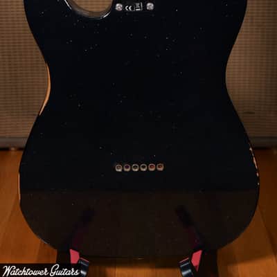 2020 Fender MIM Brad Paisley Esquire Road Worn Black Sparkle image 2