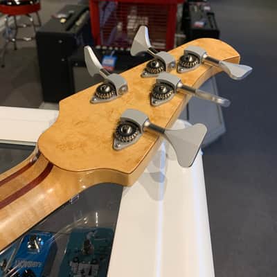 Kinal MK-5 Fretless Left Handed Bass 2000s Natural Cocobolo image 9