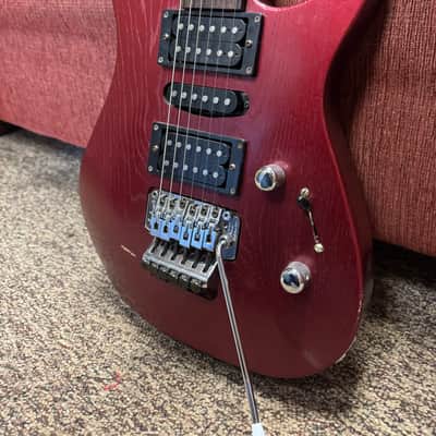Jackson SDK2 Super Dinky HSH w/Floyd Rose Burgundy Oak image 2