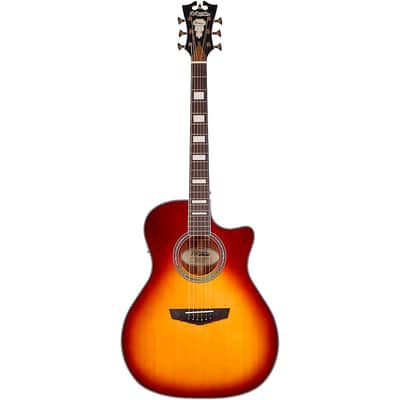 D'Angelico Premier Series Gramercy Single-Cutaway Grand Auditorium Acoustic-Electric Guitar Regular Iced Tea Burst image 3