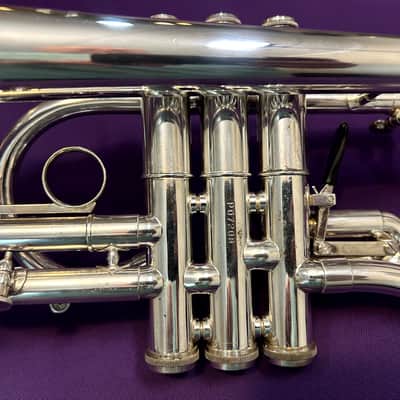 RARE Getzen Eterna Silver Plated Eb Cornet image 8