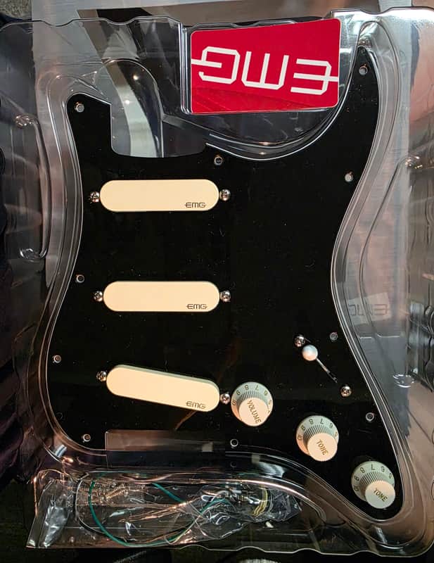 EMG DG20 David Gilmour Pre-Wired Loaded Strat Pickguard 2010s - Limited Edition Eclipse image 1