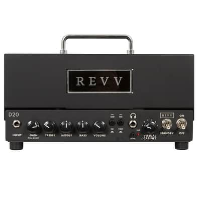 REVV D20 20-Watt Guitar Amp Head with Two Notes Torpedo-Embedded Reactive Load & Virtual Cabinets + Black + NEW / Demo / with invoice image 1