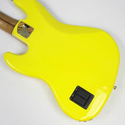 Fender MonoNeon Signature Jazz Bass V 2022 - Neon Yellow image 8