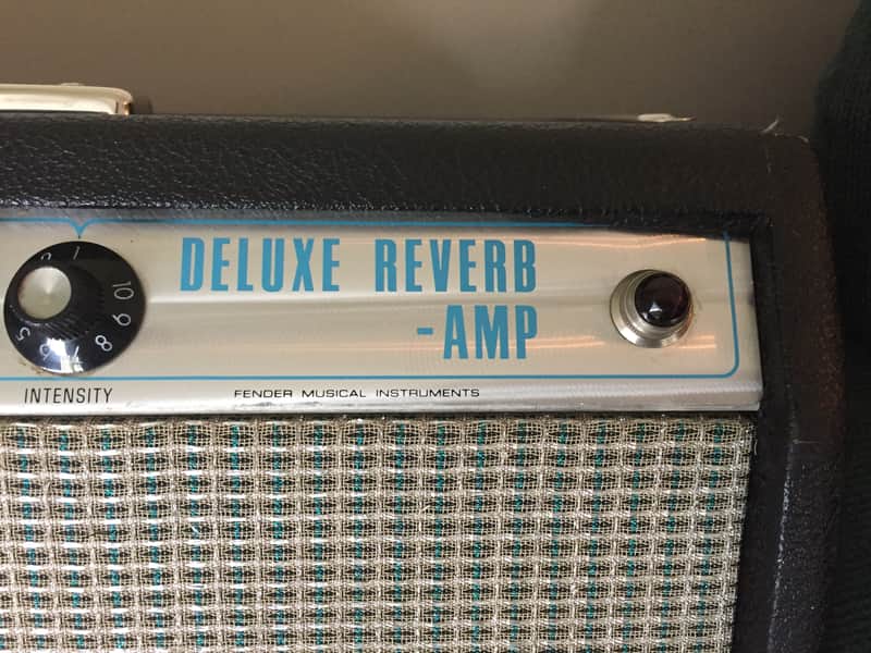 Fender Silverface Deluxe Reverb 1969 Black Tolex image 1