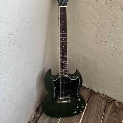 Epiphone SG Classic Worn P90 2020 - Present - Worn Inverness Green electric guitar satin Vintage style image 21