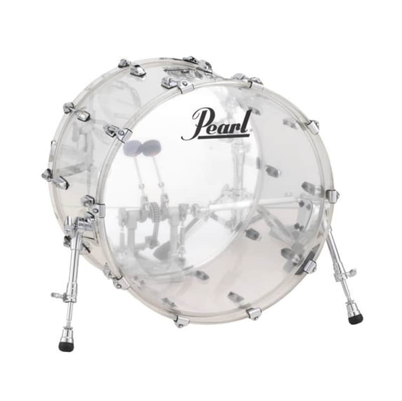 Pearl Crystal Beat 22"x16" Crystal Beat Bass Drum in Ultra Clear Acrylic (#730) (CRB2216BX/C730) image 1