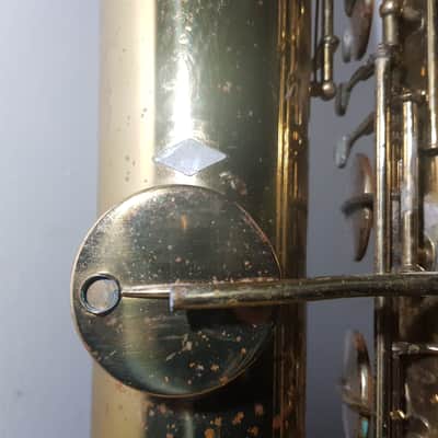 1934 BUESCHER TRUE TONE BARITONE SAX USA image 24