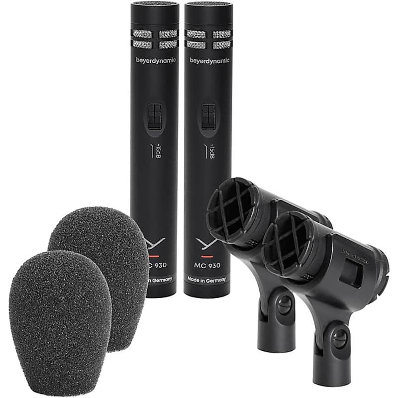 Beyer-Dynamic MC 930 Stereo Set True Condenser Microphone Matched Pair (Cardioid), 730238 image 1