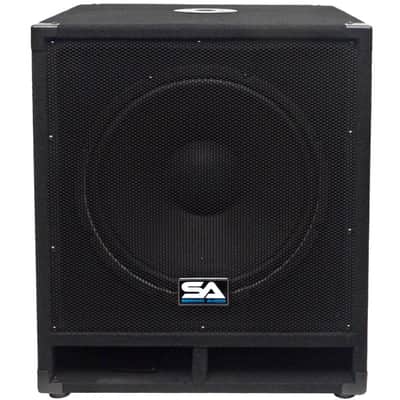 Riot-15P PA DJ Package - Pair of15 Inch Passive 2-Way 900 Watt PA /DJ Speaker Cabinets, Pair of Powered 15 Inch Subwoofers, 10 Channel Mixer and Pair of 10 Foot Speaker Cables image 13