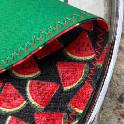 16" Drum Bunny reversible cloth drum cover - partial mute - dampener - compare to Drum Tortillas and Big Fat Snare image 3