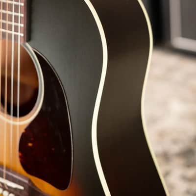 Gibson J-45 Special Acoustic/Electric Guitar - Satin Vintage Sunburst with Gig Bag image 13