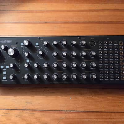 Behringer  Neutron with Oddvolt faceplate, Decksaver cover, & patch cables