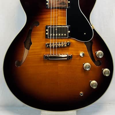 Yamaha SA2200 Semi-Hollowbody Guitar, Sycamore Top, MIJ, Brown Sunburst, Factory Blemish image 9