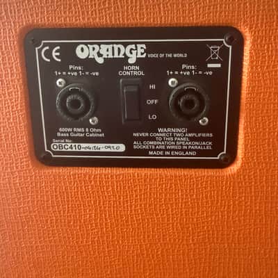 Orange OBC410HC 600-Watt 4x10" Bass Speaker Cabinet 2024 - Present - Orange image 7