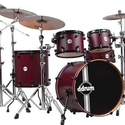 ddrum Reflex RSL Wine Red Bass Drum 18x22 image 1