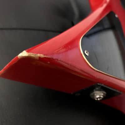 Bc rich B.C. Rich (death chuck schuldiner rick rozz ironbird )80's Trans red image 14
