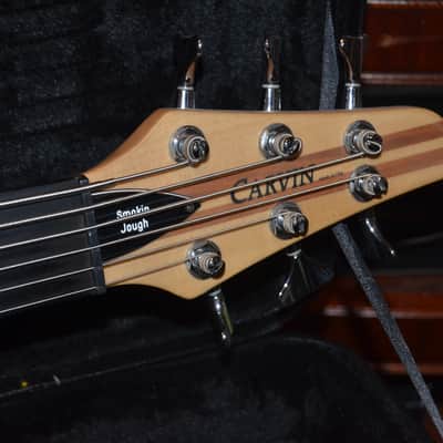 Carvin lb76 6 string bass guitar walnut image 8