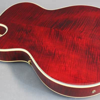 Epiphone Joe Pass Emperor II Pro Archtop Hollowbody Electric Guitar Wine Red image 7