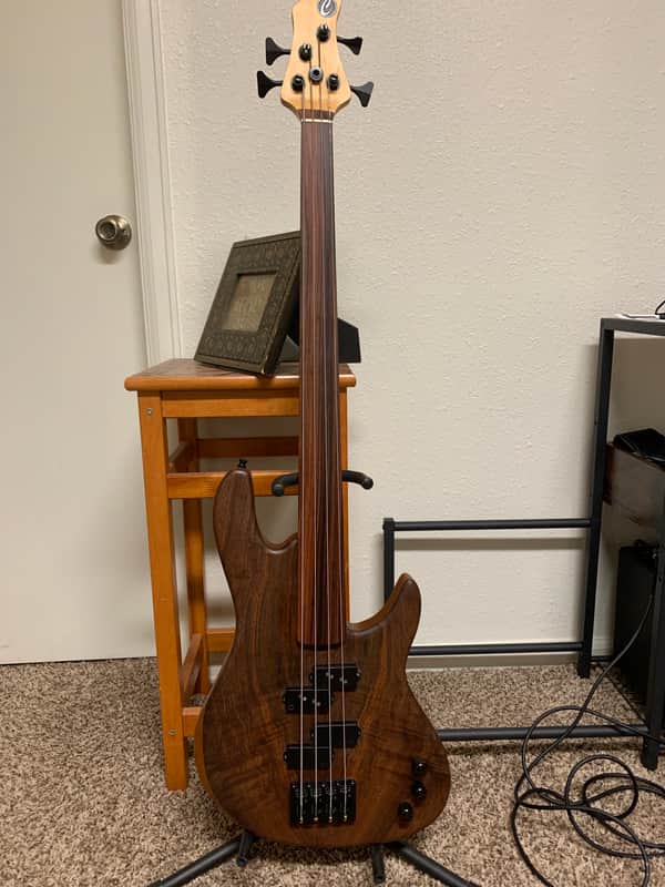 Tom Clement Custom Fretless, Dual Reverse Precision Bass image 1