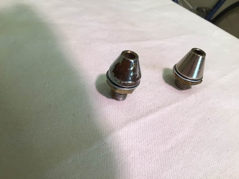Ludwig Partial Baseball Bat Muffler parts TWO ….1950s-1960s - Chrome image 1