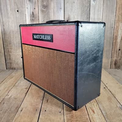 Matchless  ESD 4ohm 2x12" Guitar Amp Cabinet, Excellent 2003 - Black and Red image 4