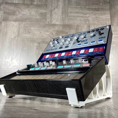DUAL Stand for KORG Volca FM / Sample / Keys / Modular / Bass / Beats - WHITE - by KZcraftworks USA image 4