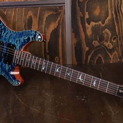 PRS Wood Library Special 22 Semi Hollow Quilt River Blue image 17