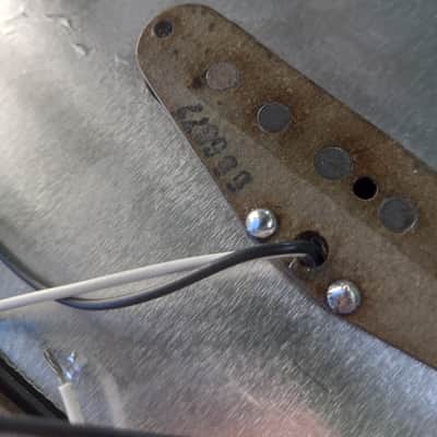 Fender Strat pickguard semi loaded Brandon Wound 1977 pickups '77 pots knobs etc image 9