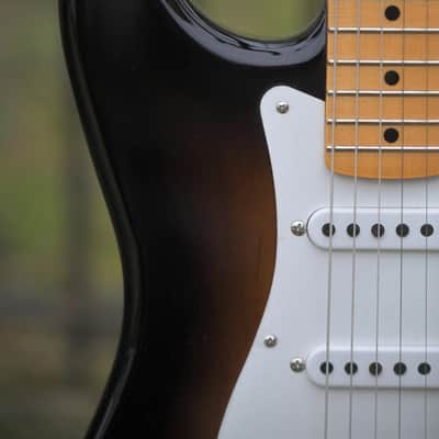 Fender Custom Shop Vintage Custom 1955 Stratocaster, NOS, Maple Fingerboard - Wide-Fade 2-Color Sunburst image 10