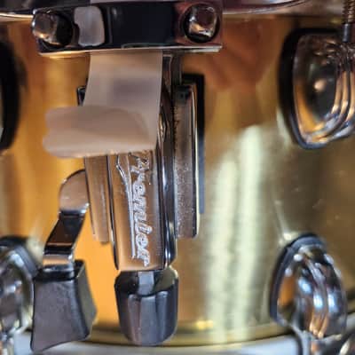 Premier Artist Brass 14" x 6.5" Snare - Brass W/ Roadrunner Soft Case image 4