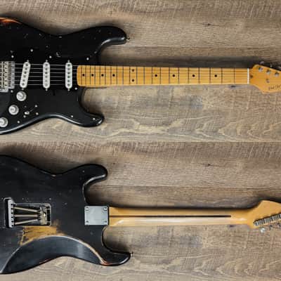 MyDream Stratocaster Custom Built - Gilmour's Black Strat Tribute Breathe image 1