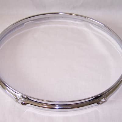 14" Chrome Over Steel 6-Hole Triple Flanged Drum Hoop image 2