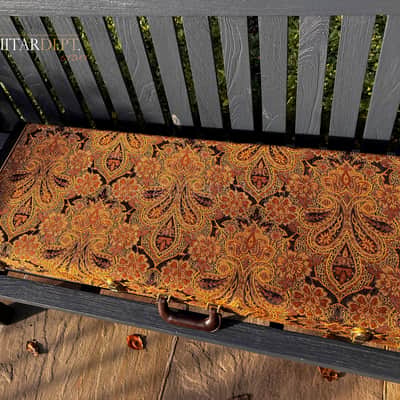♚AMAZING♚PRS Artist Custom PAULS GUITAR ♚ HONDURAN !♚ 'AAAAA' Flame ♚ BLACK GOLD ♚ Brushstroke Birds ♚7.6LB♚22*24 image 25
